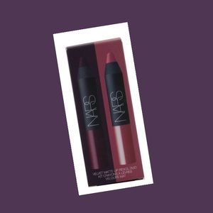 Brand New Nars Velvet Matte lip Pencil Duo. Train Bleu/Intriguing.